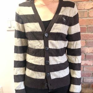Abercrombie & Fitch stripe cardigan